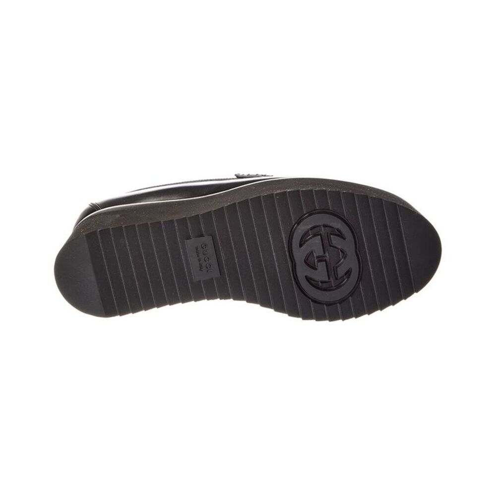 Gucci Double G Creeper Leather Loafer, Black - Picture 4 of 5